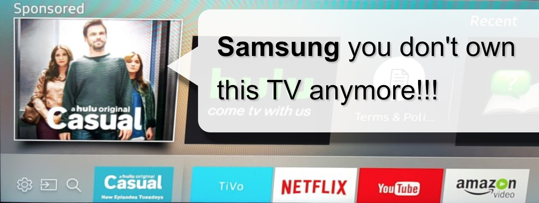 Samsung ads on YOUR TV!